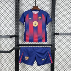 Conjunto Niño Barcelona temporada 25/26 Primera equipación