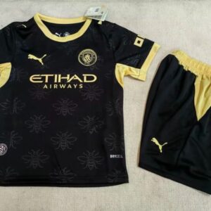 Conjunto Niño Manchester City temporada 26/27 Segunda equipación