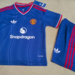 Conjunto Niño Manchester United temporada 26/27 Segunda equipación