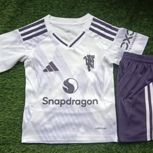 Conjunto Niño Manchester United temporada 25/26 Segunda equipación