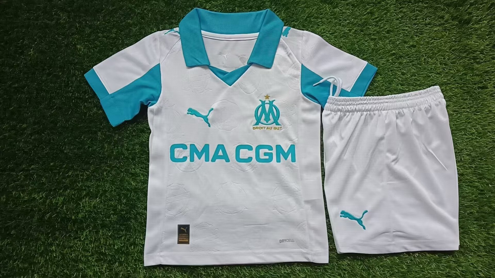 Conjunto Niño Marsella temporada 25/26 Primera equipación