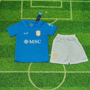 Conjunto Niño Napoli temporada 26/27 Primera equipación