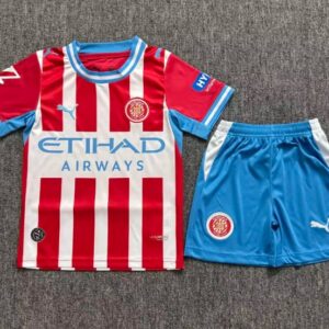 Conjunto Niño Girona temporada 26/27 Primera equipación