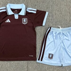 Conjunto Niño Aston Vila temporada 26/27 Primera equipación