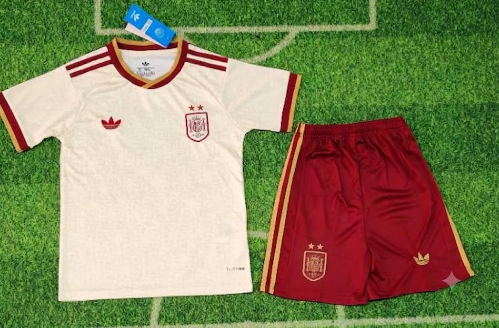 CONJUNTO NIÑO ESPAÑA ( 2 Estrella )TEMPORADA 2026 SEGUNDA EQUIPACIÓN